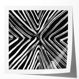 Abstract wall art print showcasing vibrant strokes in shades of blue, pink, and gold, perfect for modern decor, enhancing any living space or office.