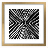 Abstract wall art framed in gold, showcasing dynamic strokes in vibrant colors. Ideal for modern decor, adding a touch of elegance to any room.