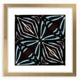 Abstract wall art featuring bold, colorful strokes in a gold frame with a mat, perfect for modern home decor. Ideal for adding a chic touch to any interior space.