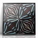 Framed abstract wall art featuring bold, colorful strokes on a black background, perfect for modern home decor or office spaces, enhancing artistic ambiance.