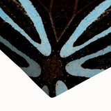 Close-up of an abstract strokes wall art piece on stretched canvas, featuring vibrant colors and dynamic brushwork, perfect for modern home decor.