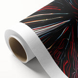 Abstract strokes wall art on rolled canvas, showcasing vibrant colors and dynamic designs, perfect for modern home decor. Packaged securely in a cardboard tube for safe delivery.