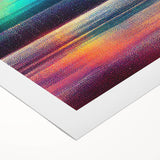 Abstract strokes wall art on rolled canvas showcasing vibrant colors in a modern design, perfect for contemporary home decor, packaged securely for delivery.