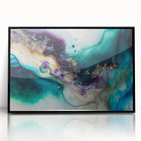 Framed abstract strokes wall art in black and white, showcasing dynamic brushwork and modern design, perfect for contemporary home decor.