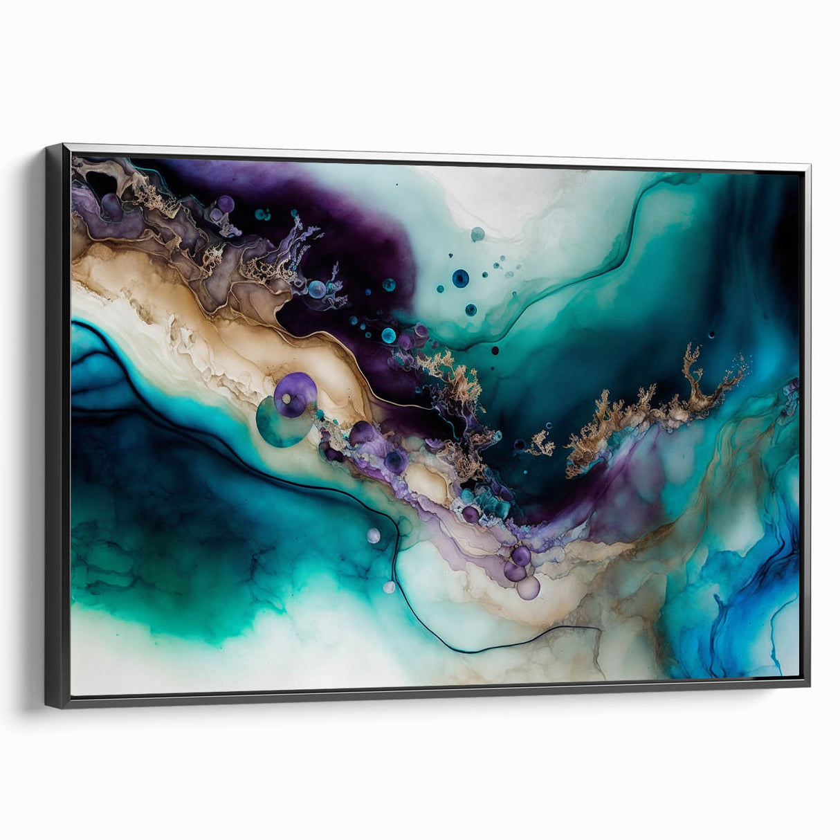 Framed canvas wall art featuring abstract black strokes on a white background, showcasing a modern design suitable for contemporary home decor. The artwork is presented in a sleek black frame, highlighting its elegant aesthetic and making it a perfect addition to any living space or office.