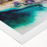 Abstract strokes wall art on rolled canvas, showcasing vibrant colors and dynamic patterns, designed to enhance contemporary home decor. Packaged securely in a protective tube for delivery.