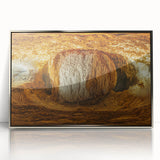 Framed acrylic wall art showcasing a stunning cave landscape design with silver accents, ideal for adding elegance and style to modern home decor.