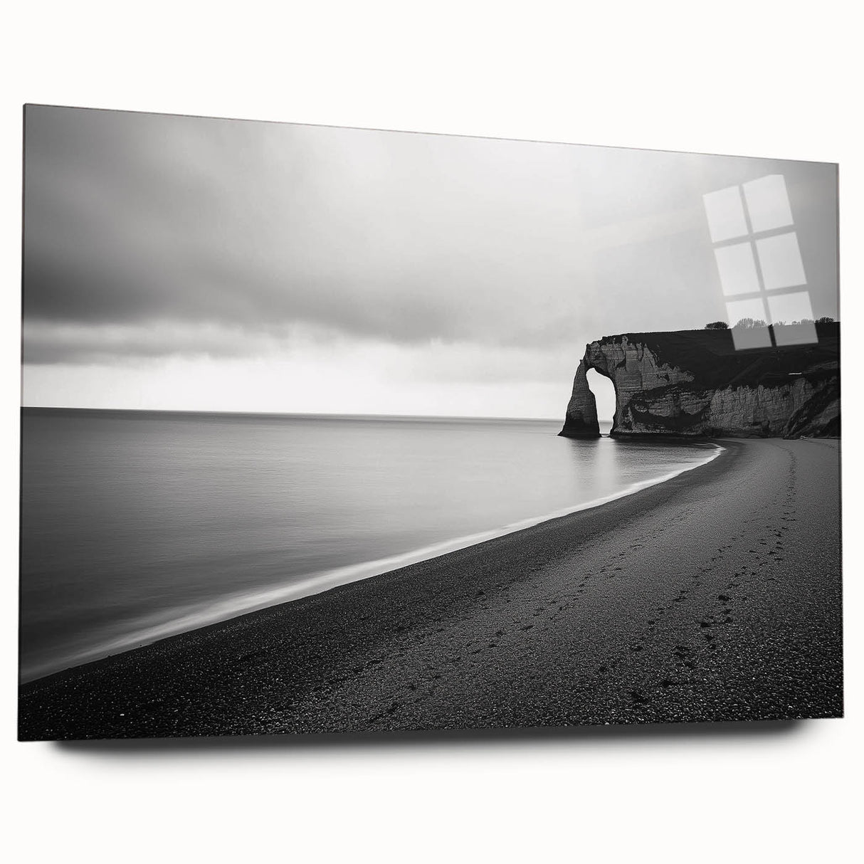Acrylic wall art depicting a stunning cliff landscape, showcasing vibrant colors and intricate details from a side view, perfect for contemporary home decor.