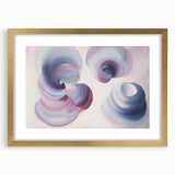 Dreamy Swirl Bedroom Wall Art - Lilac and Pink Canvas Print
