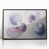 Dreamy Swirl Bedroom Wall Art - Lilac and Pink Canvas Print