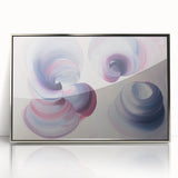 Dreamy Swirl Bedroom Wall Art - Lilac and Pink Canvas Print