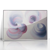 Dreamy Swirl Bedroom Wall Art - Lilac and Pink Canvas Print