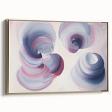Dreamy Swirl Bedroom Wall Art - Lilac and Pink Canvas Print