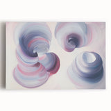 Dreamy Swirl Bedroom Wall Art - Lilac and Pink Canvas Print