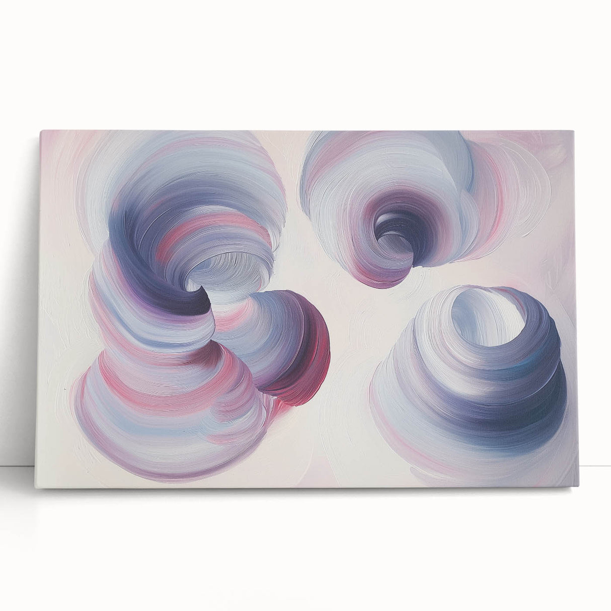 Dreamy Swirl Bedroom Wall Art - Lilac and Pink Canvas Print
