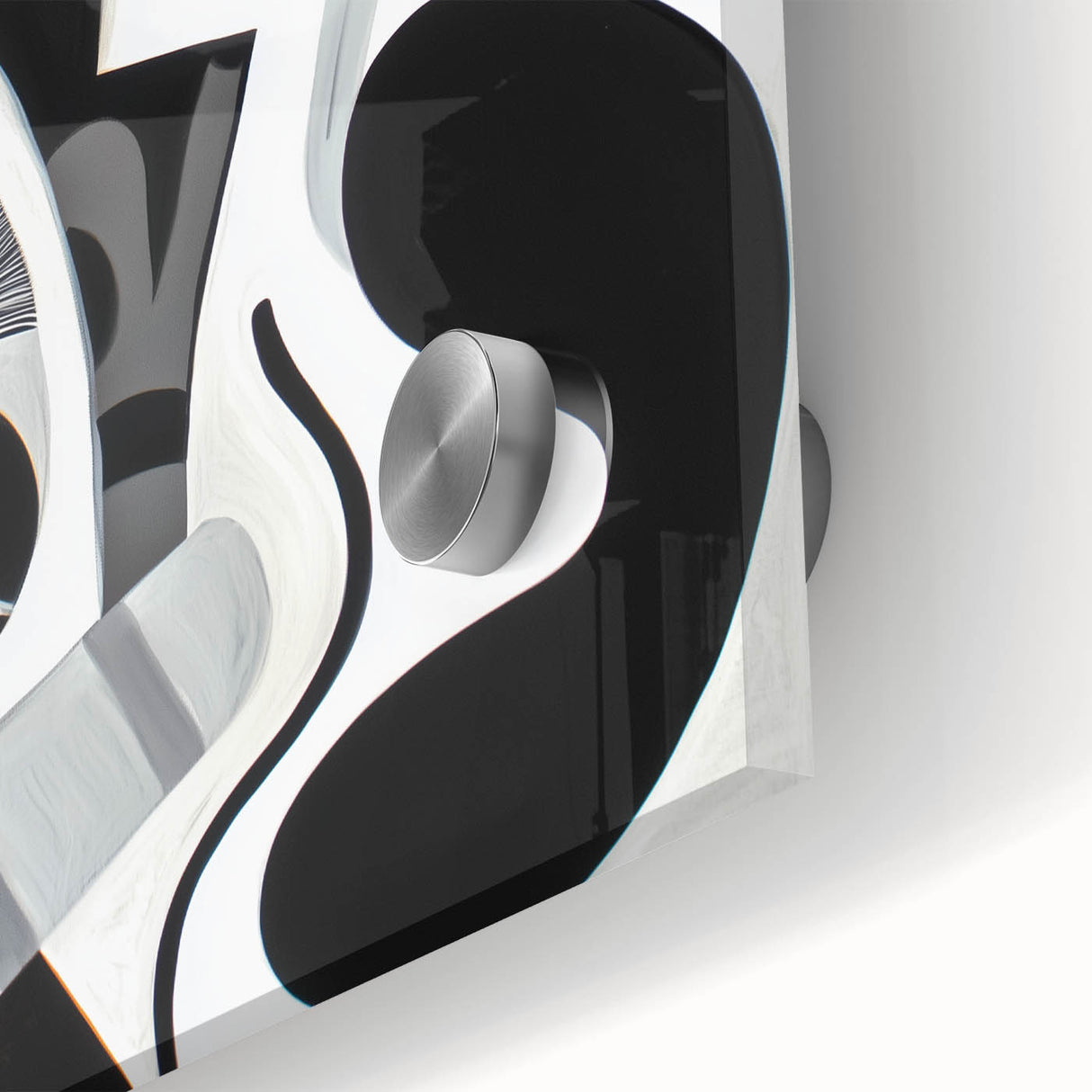Monochrome Abstraction - Modern Black & White Wall Art