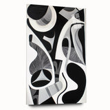 Monochrome Abstraction - Modern Black & White Wall Art