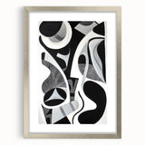 Monochrome Abstraction - Modern Black & White Wall Art