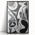Monochrome Abstraction - Modern Black & White Wall Art