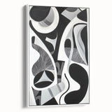 Monochrome Abstraction - Modern Black & White Wall Art