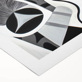 Monochrome Abstraction - Modern Black & White Wall Art
