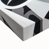 Monochrome Abstraction - Modern Black & White Wall Art