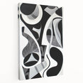 Monochrome Abstraction - Modern Black & White Wall Art