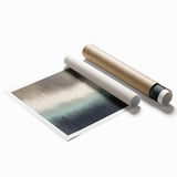 Office Canvas Prints - Modern Abstract Gray & Blue Wall Art