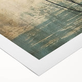 Colorful abstract floral wall art on rolled canvas, showcasing vibrant hues of pink, green, and blue. Ideal for modern home decor, adding a lively touch to any space.