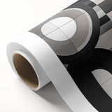 Abstract geometric rolled canvas art featuring vibrant colors and intricate patterns, ideal for modern home decor; packaged securely in a cardboard tube.