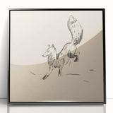 Expressionist Art: Fox by Arnold Peter Weisz-Kubínčan Canvas Print