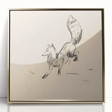 Expressionist Art: Fox by Arnold Peter Weisz-Kubínčan Canvas Print