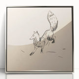 Expressionist Art: Fox by Arnold Peter Weisz-Kubínčan Canvas Print