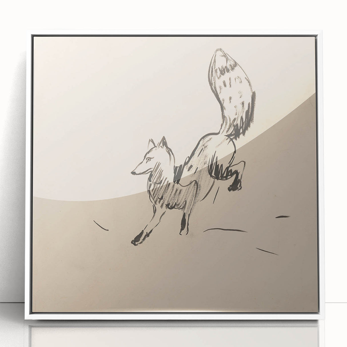 Expressionist Art: Fox by Arnold Peter Weisz-Kubínčan Canvas Print