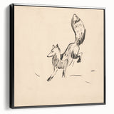 Expressionist Art: Fox by Arnold Peter Weisz-Kubínčan Canvas Print
