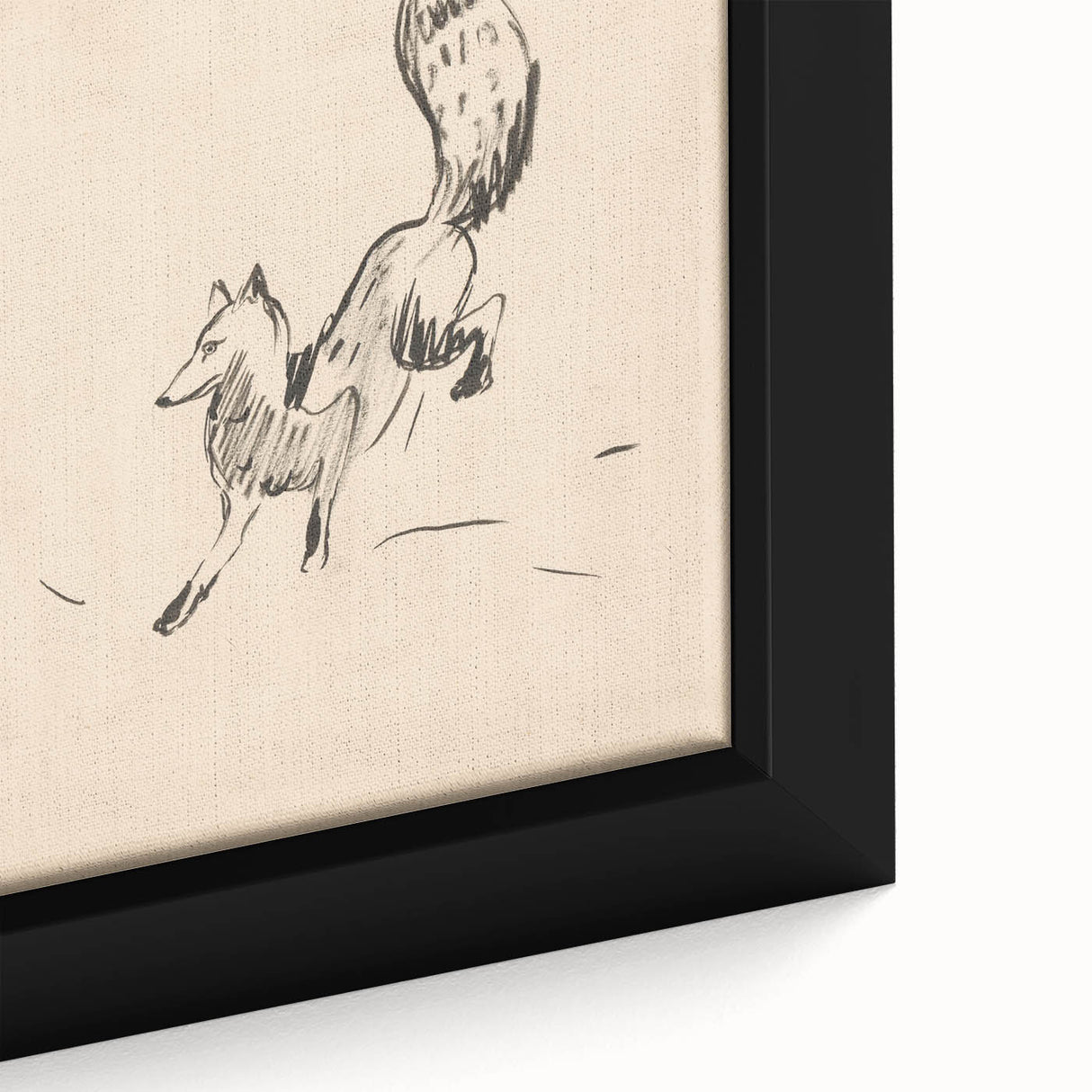 Expressionist Art: Fox by Arnold Peter Weisz-Kubínčan Canvas Print
