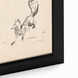 Expressionist Art: Fox by Arnold Peter Weisz-Kubínčan Canvas Print