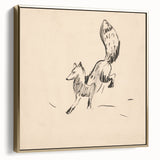 Expressionist Art: Fox by Arnold Peter Weisz-Kubínčan Canvas Print