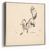 Expressionist Art: Fox by Arnold Peter Weisz-Kubínčan Canvas Print