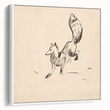 Expressionist Art: Fox by Arnold Peter Weisz-Kubínčan Canvas Print