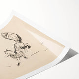 Expressionist Art: Fox by Arnold Peter Weisz-Kubínčan Canvas Print