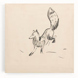 Expressionist Art: Fox by Arnold Peter Weisz-Kubínčan Canvas Print