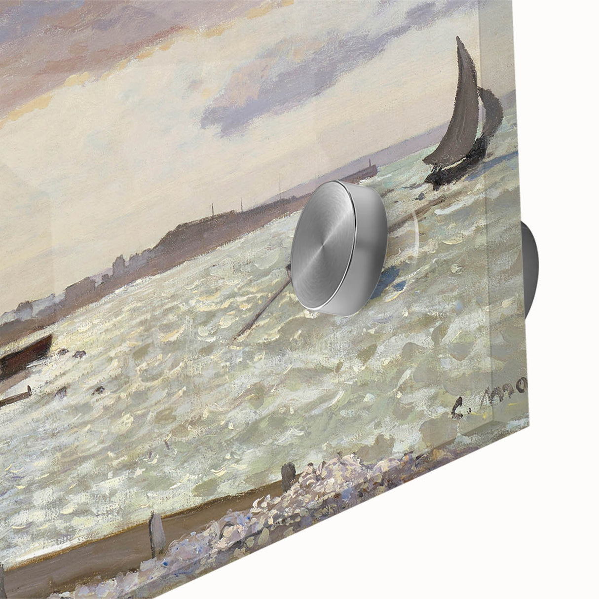 Claude Monet's The Seashore at Sainte-Adresse - Impressionist Print