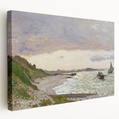 Claude Monet's The Seashore at Sainte-Adresse - Impressionist Print