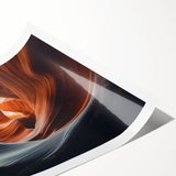 Stunning landscape print showcasing colorful canyons in vibrant hues, rolled for easy transport and display, perfect for home decor enthusiasts.