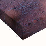 Close-up of a stretched canvas depicting a desert landscape with warm hues of orange and gold, showcasing intricate details of sand dunes and textured brush strokes. Ideal for home decor or art enthusiasts seeking a vibrant desert-themed artwork.