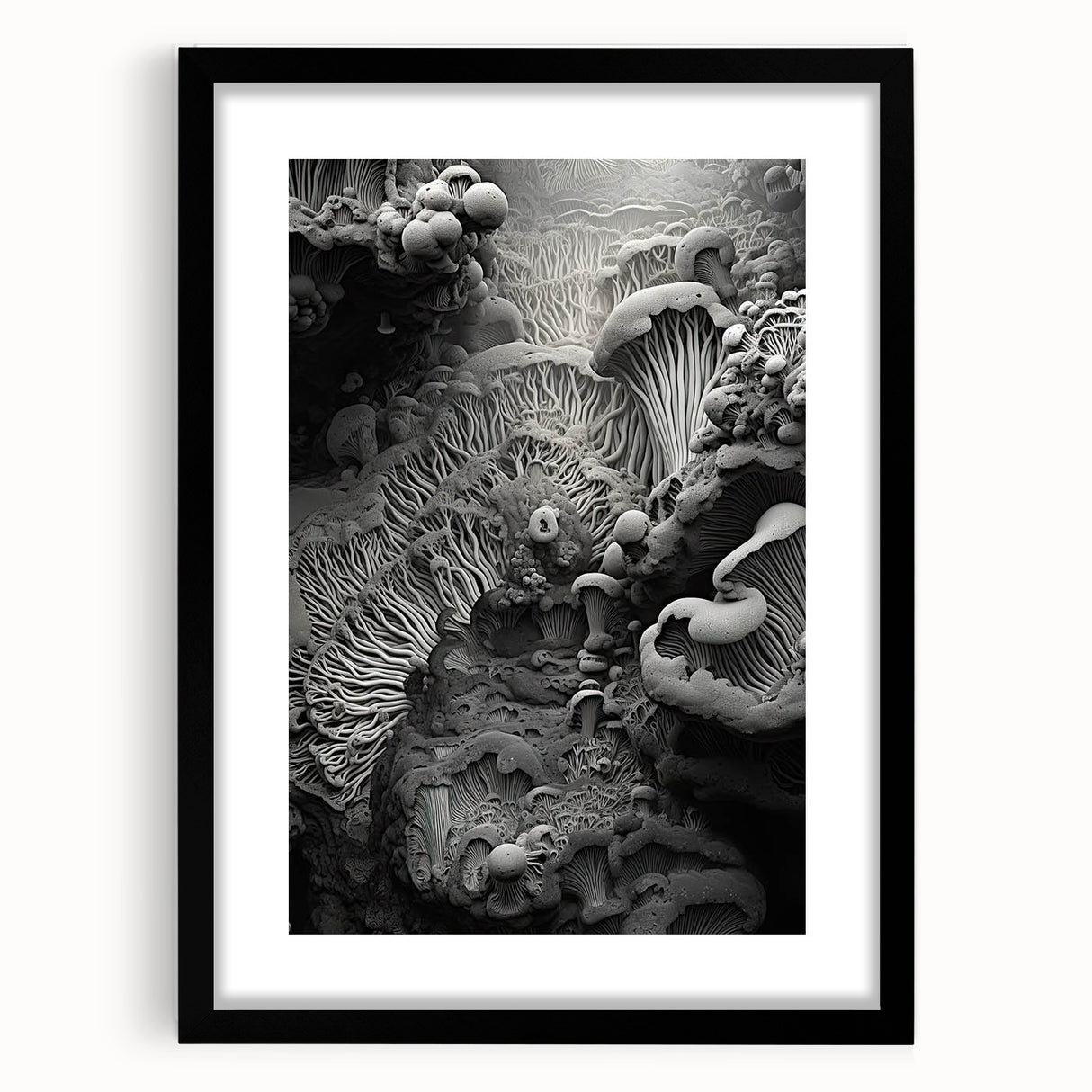 Extra large abstract art print featuring vibrant, colorful textured elements on a framed canvas, ideal for living room decor.