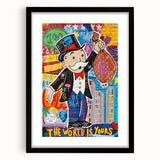 Vibrant Pop Art Wall Art – Colorful Monopoly Canvas
