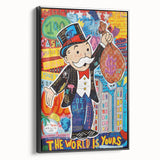 Vibrant Pop Art Wall Art – Colorful Monopoly Canvas
