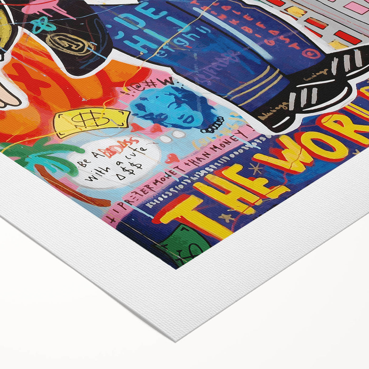 Vibrant Pop Art Wall Art – Colorful Monopoly Canvas